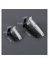 CHR55 White Silver Black Aluminum alloy Curtain Rod Set With Rollers For living room