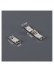 CHR55 White Silver Black Aluminum alloy Curtain Rod Set With Rollers For living room