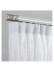 CHR55 White Silver Black Aluminum alloy Curtain Rod Set With Rollers For living room