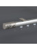 CHR55 White Silver Black Aluminum alloy Curtain Rod Set With Rollers For living room(Color: Silver)