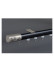 CHR55 White Silver Black Aluminum alloy Curtain Rod Set With Rollers For living room(Color: Black)