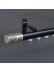 CHR55 White Silver Black Aluminum alloy Curtain Rod Set With Rollers For living room