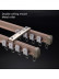 CHR60 Bendable Ivory Champagne Rose Gold Curtain Tracks Ceiling/Wall Mount For Bay Window/corner window