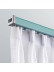 CHR64 Thick Ivory Green Pink Curtain Tracks Ceiling/Wall Mount