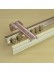 CHR6425 Bendable Ceiling & Wall Mount Custom Bay Window Double Curtain Track with Valance Track