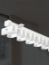 Ceiling Wall Mounted Double S-Fold Curtain Tracks Warrego(Color: White)