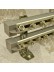 QYR6822 Gibbo Aluminum Alloy Double Curtain Track Set (Color: Light Champange)