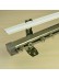 CHR6825 Gibbo Custom Double Curtain Track Set with Valance Track Ceiling & Wall Mount (Color: Light Champange)