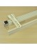 CHR7525 Double Curtain Track Set with Valance Track Wall Bracket