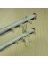 CHR7722 Ceiling Mounted or Wall Mounted Double Curtain Tracks and Rails (Color: Ivory)