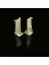 CHR7920 Ivory and Rose Gold Ceiling Mounted or Wall Mounted Single Curtain Tracks Wall Bracket