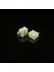 CHR7922 Ivory Ceiling Mounted or Wall Mounted Double Curtain Tracks and Rails End Caps