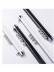 CHR8025 Ivory Black Wall Ceiling Mounted Double Curtain Tracks with Valance Track