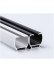 CHR8025 Ivory Black Wall Ceiling Mounted Double Curtain Tracks with Valance Track