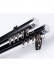 CHR8022 Ivory and Black Ceiling/Wall Mounted Double Curtain Tracks