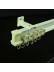 CHR8320 Ivory Bendable Single Curtain Tracks Ceiling/Wall Mount For Bay Window Wall Mount