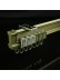 CHR8420 Bendable Single Curtain Tracks Ceiling Mount/Wall Mount For Bay Window Light Champagne Ceiling Mounted (Color: Light Champagne)