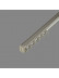 White Black Silent Gliss Heavy Duty Curtain Tracks With Gliders(Color: Champagne)