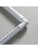 Elbow Curtain Rod Connector For 1-1/8" Diameter White Black(Color: White)
