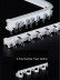 CHRY22 White Bendable Curtain Tracks S Fold For Corner Windows