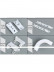CHRY24 White Button S Fold/Wave Fold Curtain Tracks For Living Room
