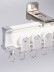 White Rose Gold Heavy Duty Curved Curtain Track For Bay Windows