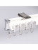 White Rose Gold Heavy Duty Curved Curtain Track For Bay Windows(Color: White)