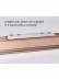 White Rose Gold Heavy Duty Curved Curtain Track For Bay Windows