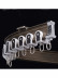 White Rose Gold Heavy Duty Curved Curtain Track For Bay Windows