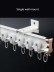 CHRY35 White/Champagne Mounted Custom Made Curtain Tracks For Bay Windows
