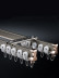 CHRY35 White/Champagne Mounted Custom Made Curtain Tracks For Bay Windows