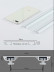 CHRY36 White/Black Concealed Aluminium Ceiling Double Curtain Tracks