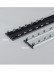 CHRY36 White/Black Concealed Aluminium Ceiling Double Curtain Tracks
