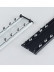 CHRY36 White/Black Concealed Aluminium Ceiling Double Curtain Tracks