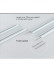 CHRY36 White/Black Concealed Aluminium Ceiling Double Curtain Tracks