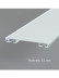 CHRY36 White/Black Concealed Aluminium Ceiling Double Curtain Tracks