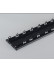 CHRY36 White/Black Concealed Aluminium Ceiling Double Curtain Tracks(Color: Black)