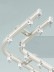 CHRY42 White Black Bendable Metal Curtain Track Ceiling Wall Mounted