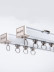 CHRY54 Big White Curtain Tracks Metal Bearing Roller Ceiling/Wall Mount