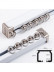 CHRY54 Big White Curtain Tracks Metal Bearing Roller Ceiling/Wall Mount