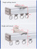 CHRY54 Big White Curtain Tracks Metal Bearing Roller Ceiling/Wall Mount