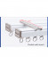 CHRY54 Big White Curtain Tracks Metal Bearing Roller Ceiling/Wall Mount