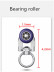 CHRY54 Big White Curtain Tracks Metal Bearing Roller Ceiling/Wall Mount