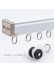 CHRY54 Big White Curtain Tracks Metal Bearing Roller Ceiling/Wall Mount(Color: White Track with plastic roller)