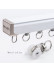 CHRY54 Big White Curtain Tracks Metal Bearing Roller Ceiling/Wall Mount(Color: White Track with metal roller)