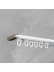 CHRY55 White/Champagne Very Thin Curtain Rails Concealed Ceiling Mounted