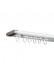 CHRY55 White/Champagne Very Thin Curtain Rails Concealed Ceiling Mounted(Color: White)