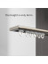CHRY55 White/Champagne Very Thin Curtain Rails Concealed Ceiling Mounted