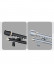 CHT02 Sonder White Black Grey Curtain Rods With Rail Gliders