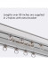 CHR36 Ceiling Mounted  Super Thick Aluminum Alloy Double Curtain Tracks 